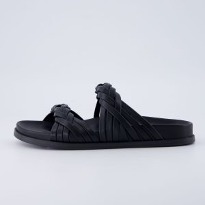 Lens Braided Strap Sandals